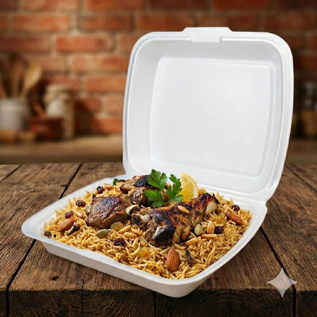 علبة طعام ساده